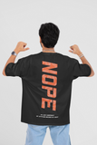 "NOPE" Oversized Graphic Tee Men