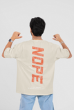 "NOPE" Oversized Graphic Tee Men