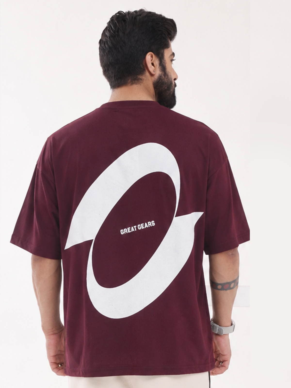 Eclipse Oversized Tee Maroon