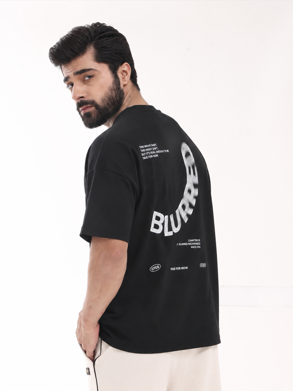 Blurrred Oversized Tee