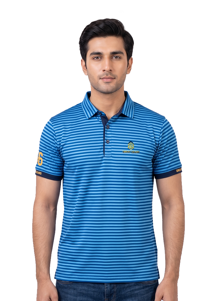 Great Gears Striped Polo