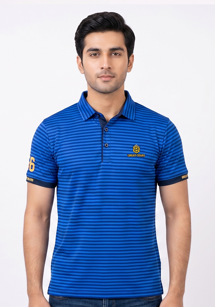 Great Gears Striped Polo