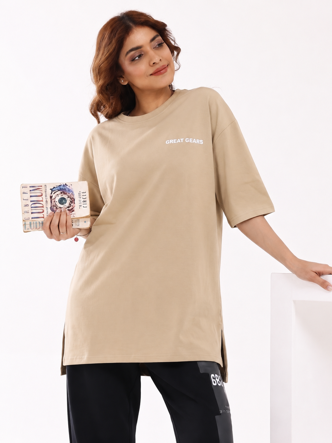 Modest Active-Wear Top beige
