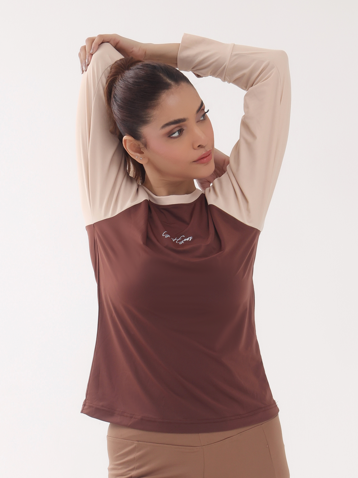 Dual-Tone Performance Top