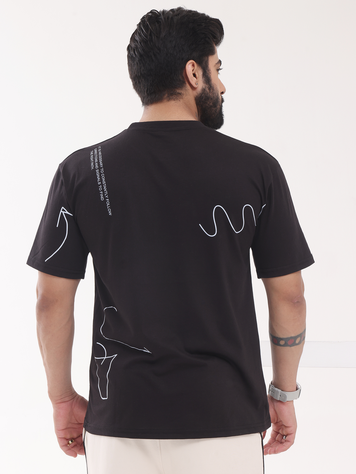 Stray Arrows Drop Shoulder Tee