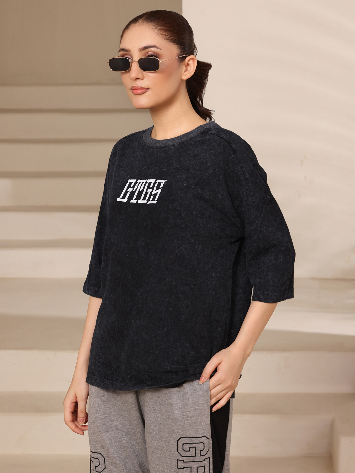 Acid Wash GTGS-Tee Black