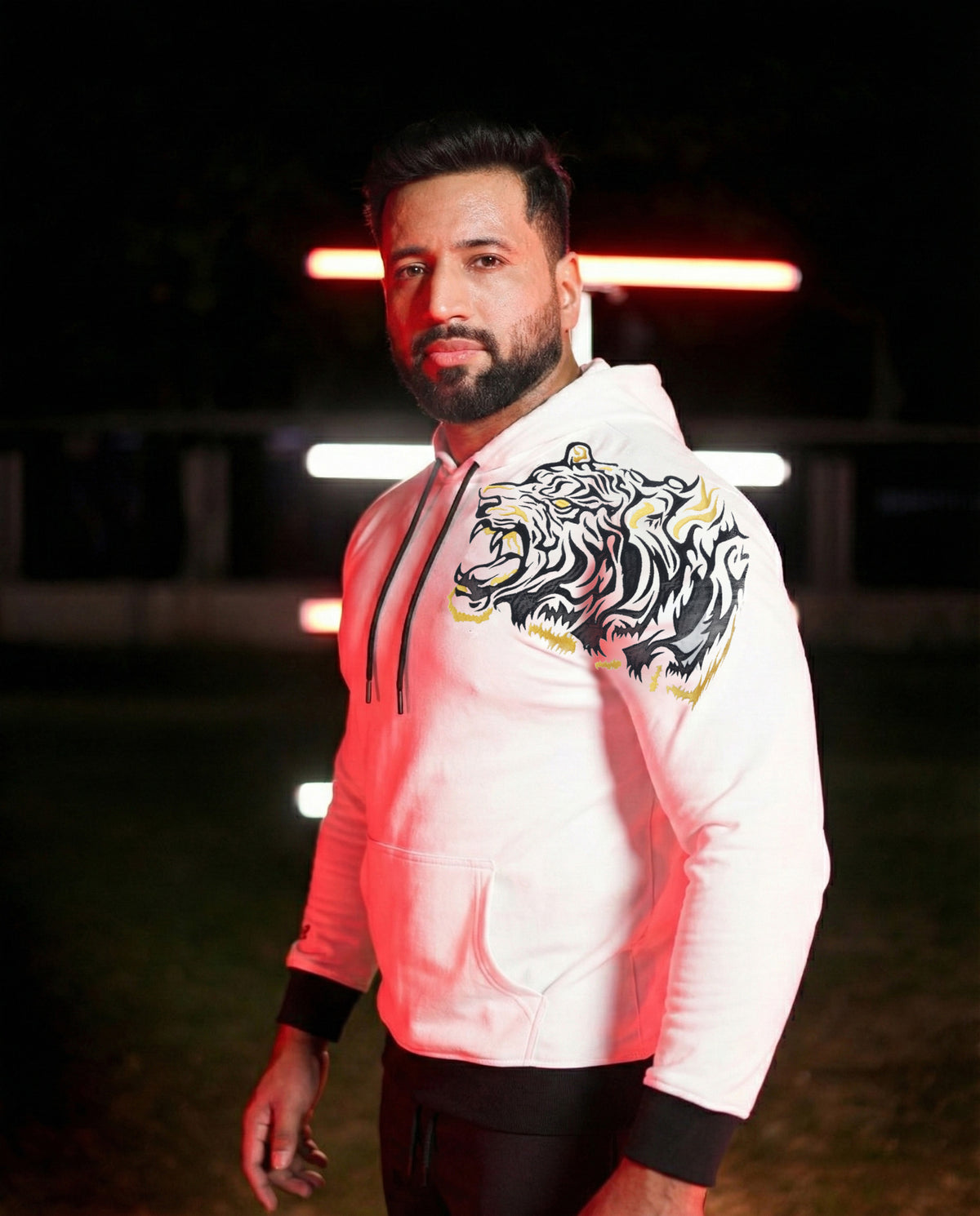 Alpha Roar Hoodie White