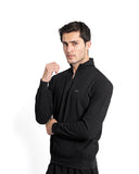 Textured Quarter-Zip Pullover