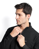 Textured Quarter-Zip Pullover