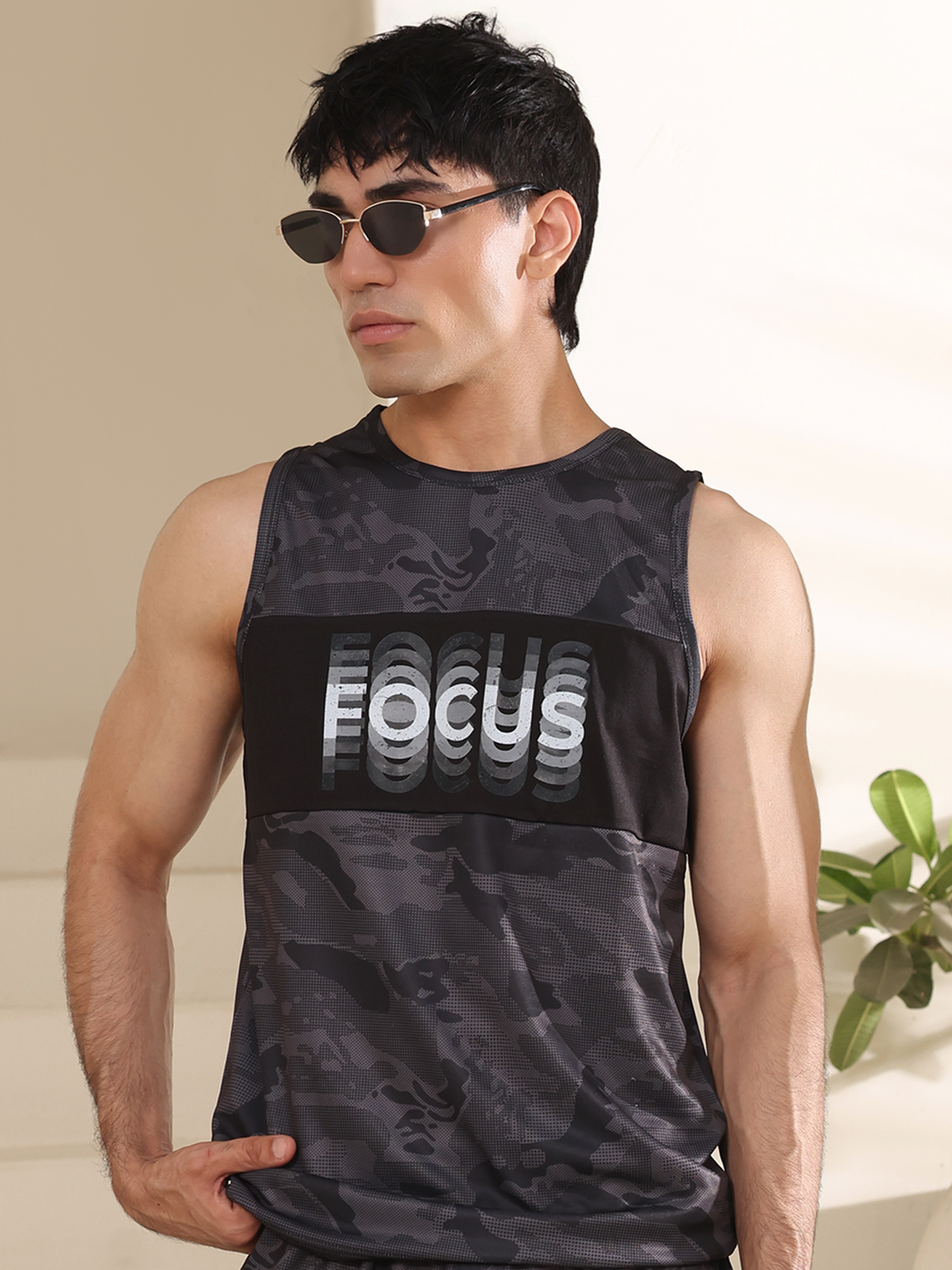 Camo Tank Black