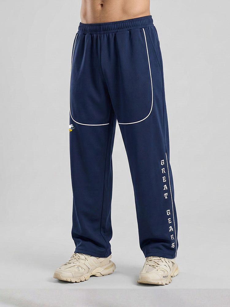 Front Piping Wide Leg Trouser