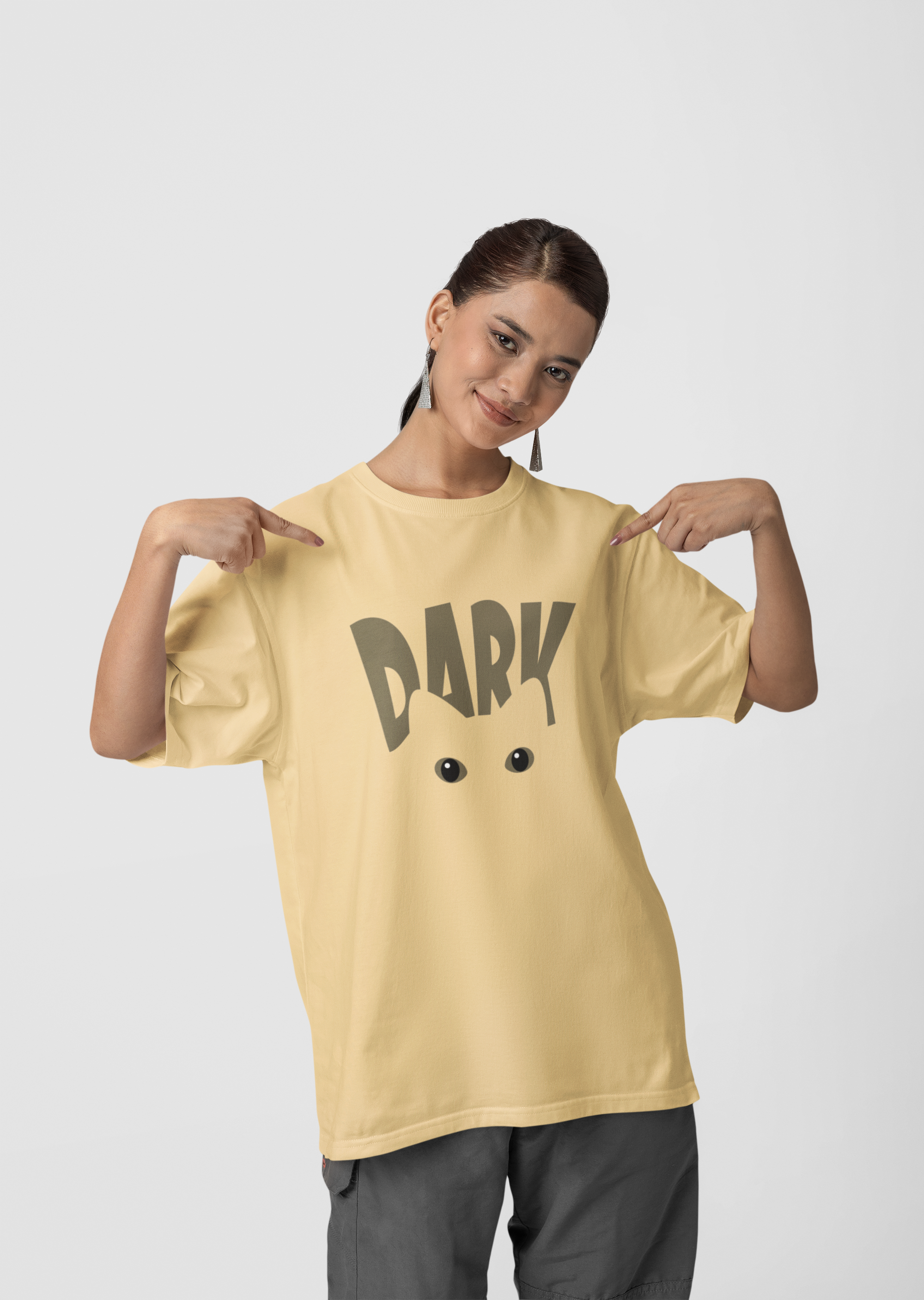 Dark Eyes Oversized Graphic Tee