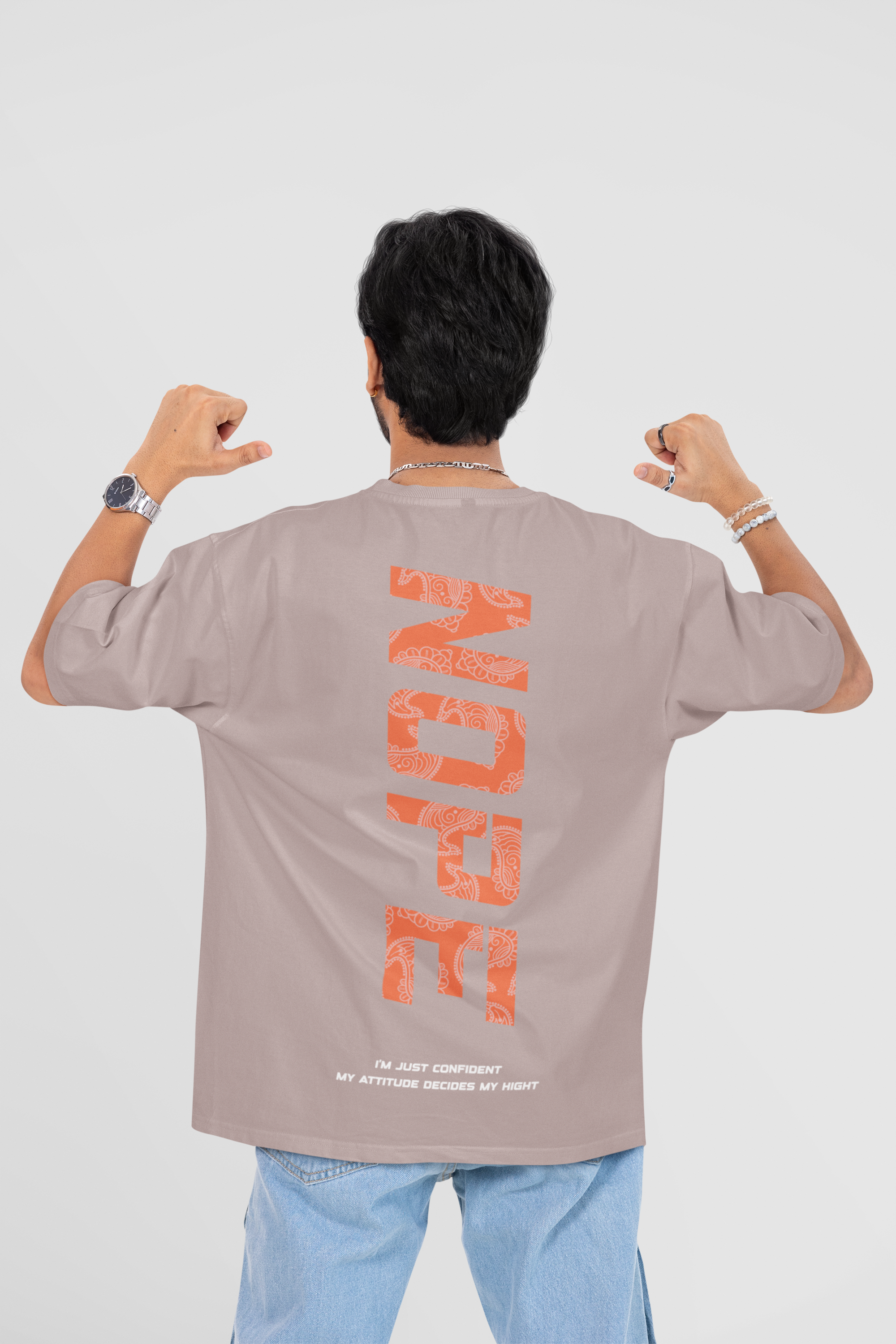 "NOPE" Oversized Graphic Tee Men