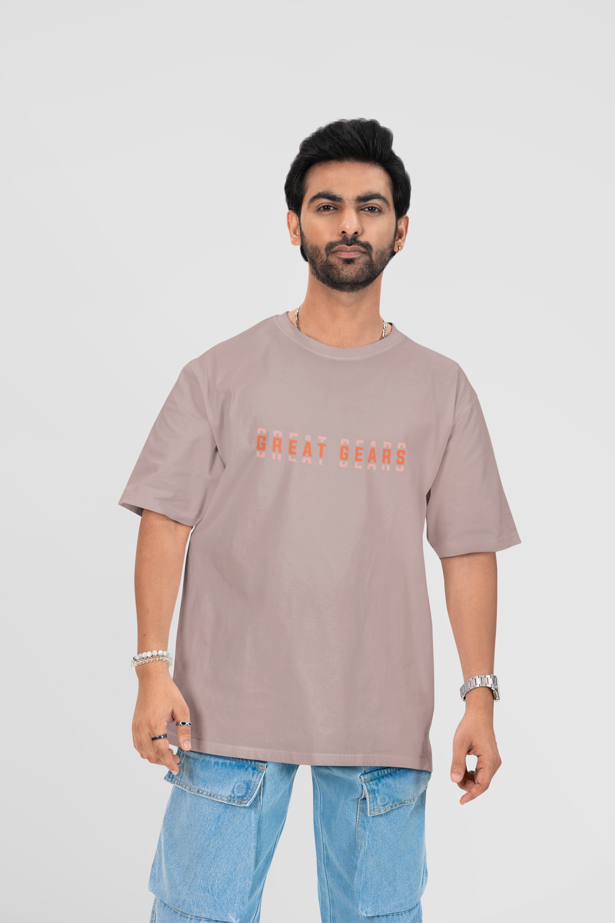 "NOPE" Oversized Graphic Tee Men