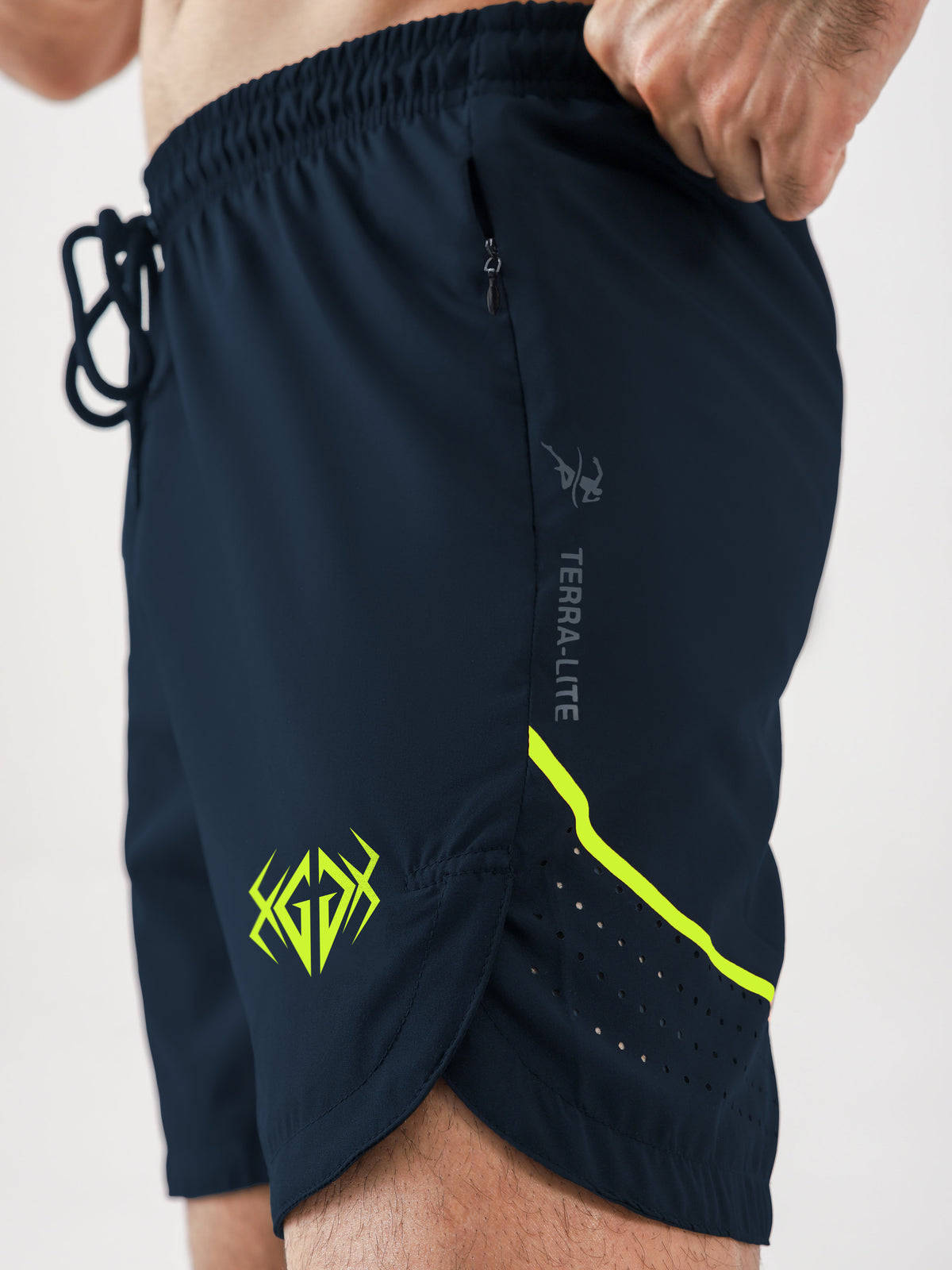 Men’s Split Running Shorts Navy