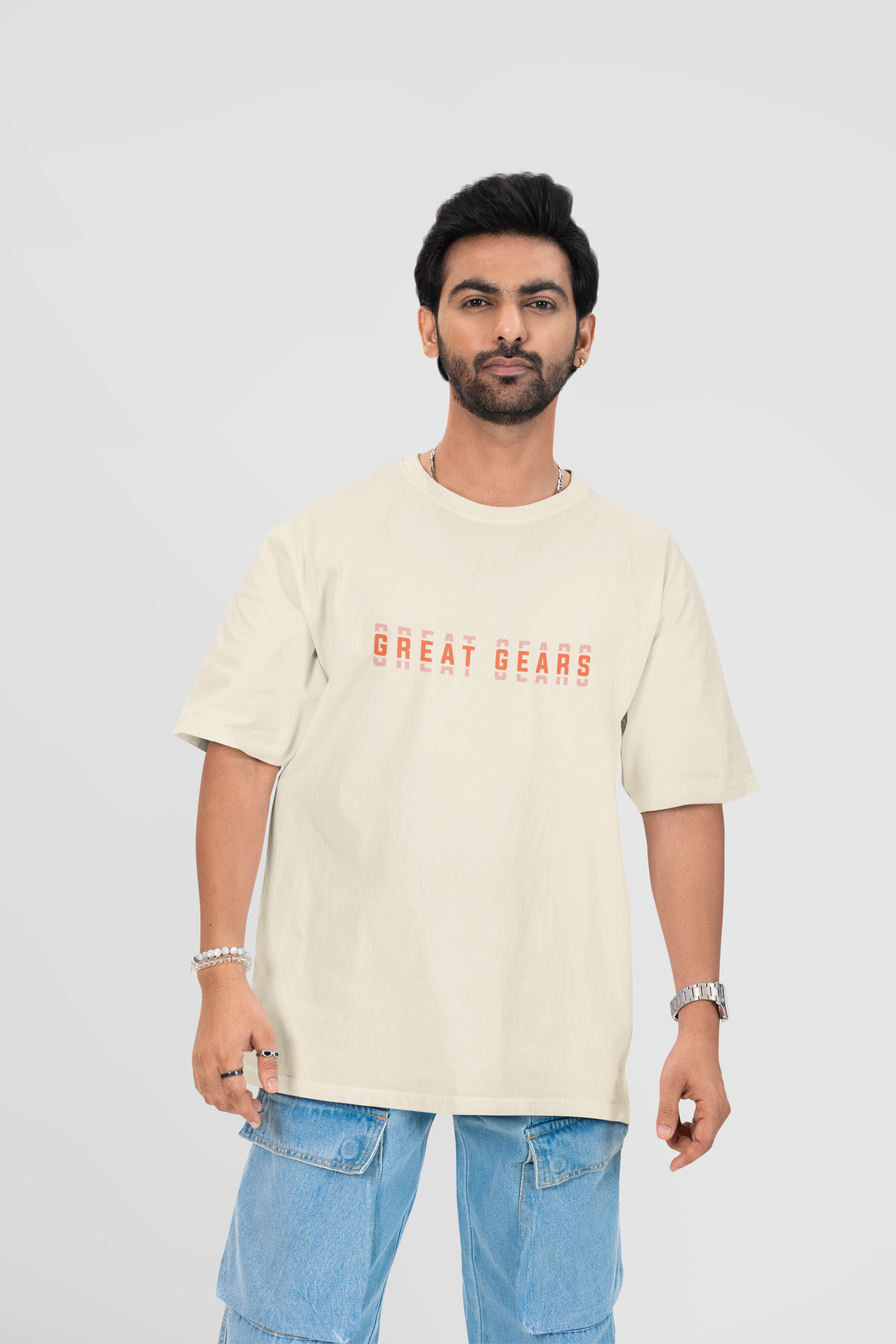 "NOPE" Oversized Graphic Tee Men