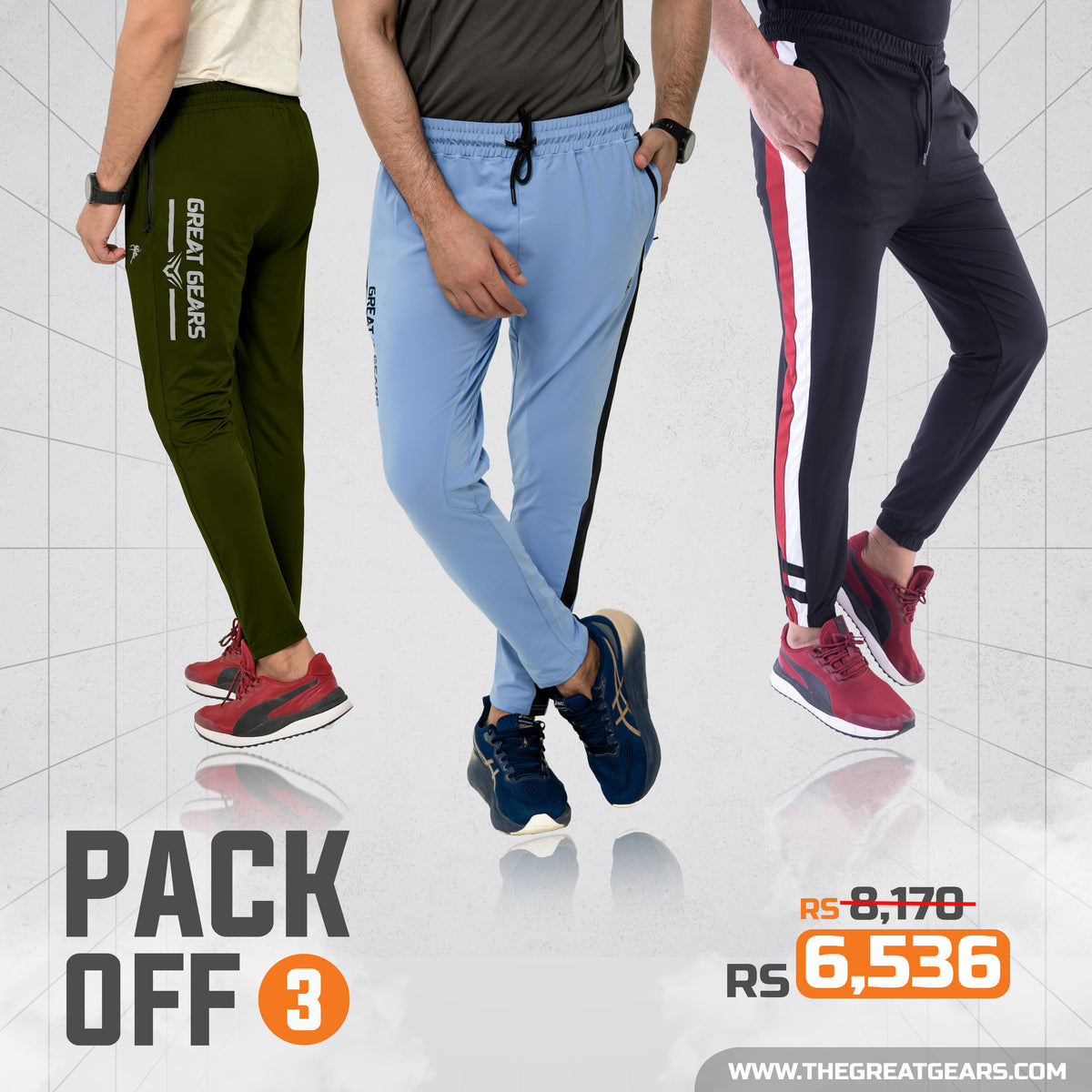 Trousers Bundle 01 -  Pack of 3