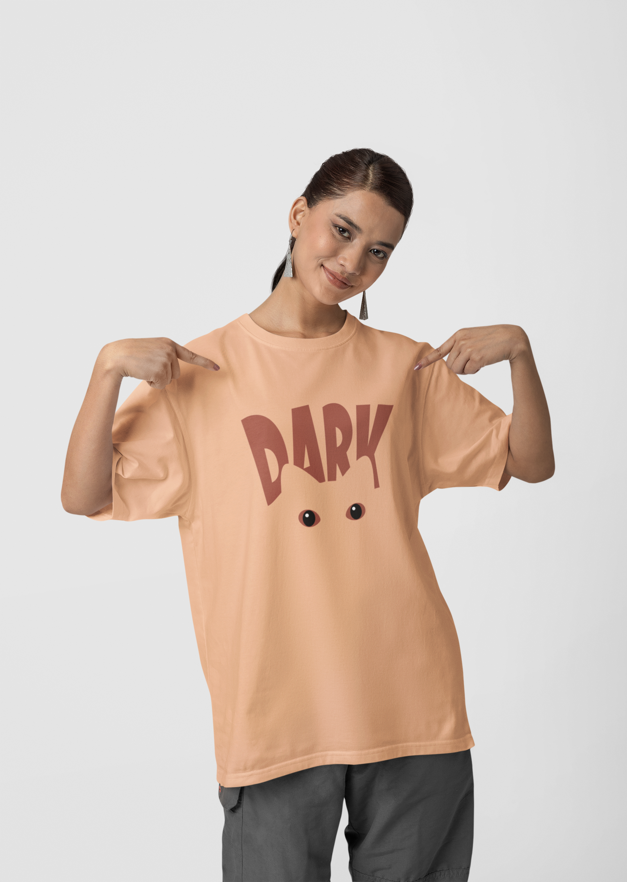 Dark Eyes Oversized Graphic Tee