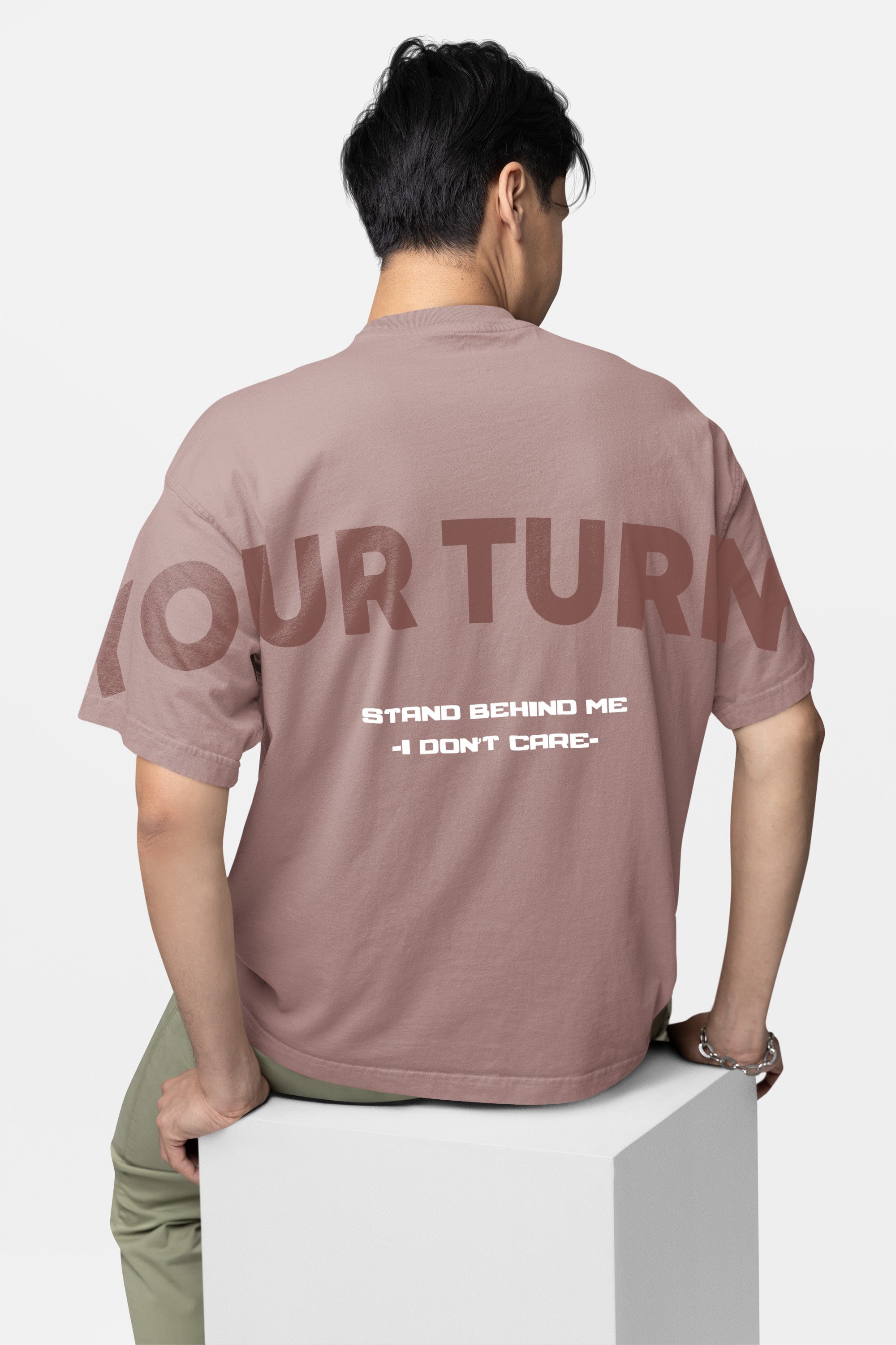 Oversized Graphic Tee – Mauve Edition