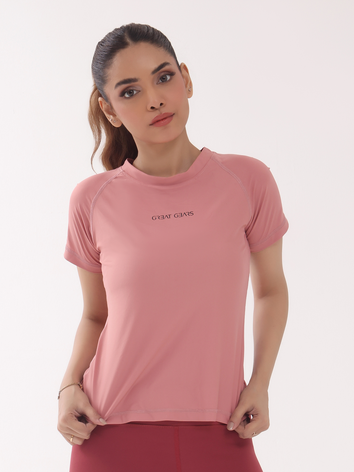 Short Sleeve Performance Top Pink