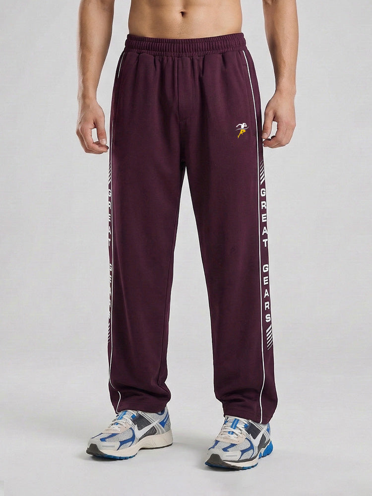 Side print wide leg Trouser