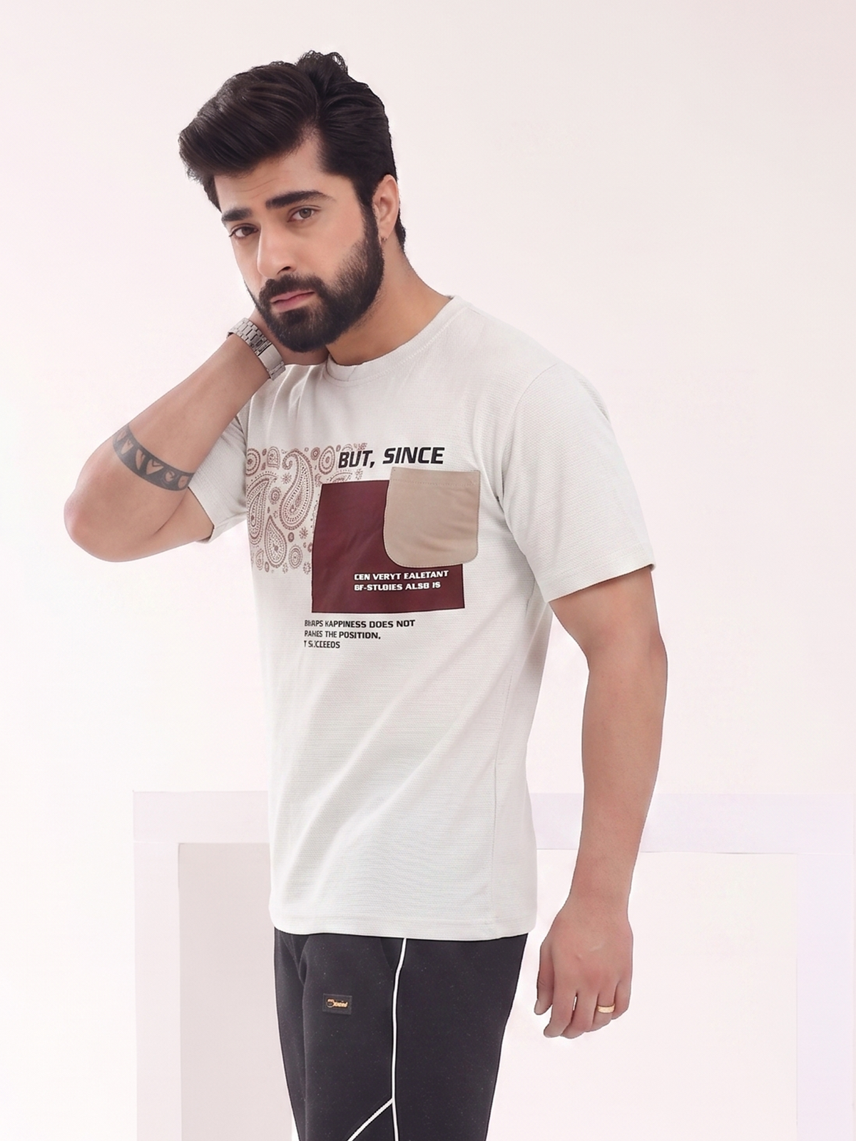 Urban Cargo Oversized Tee Off White