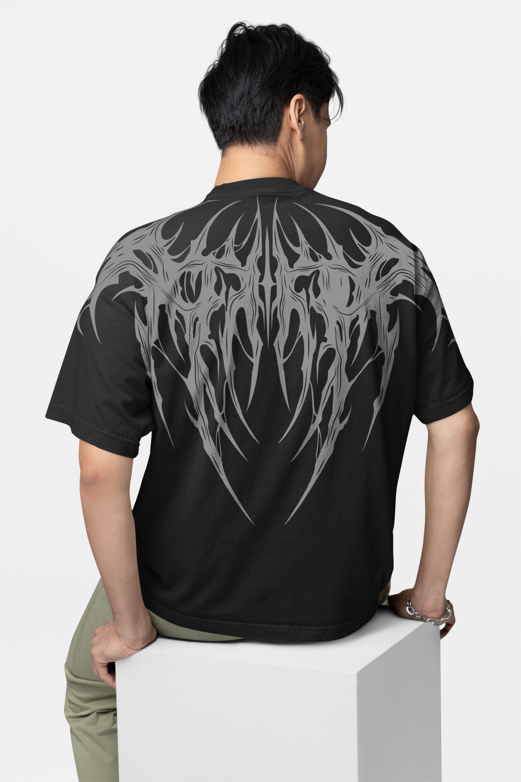 Oversized Tee – Tribal Spine Tee