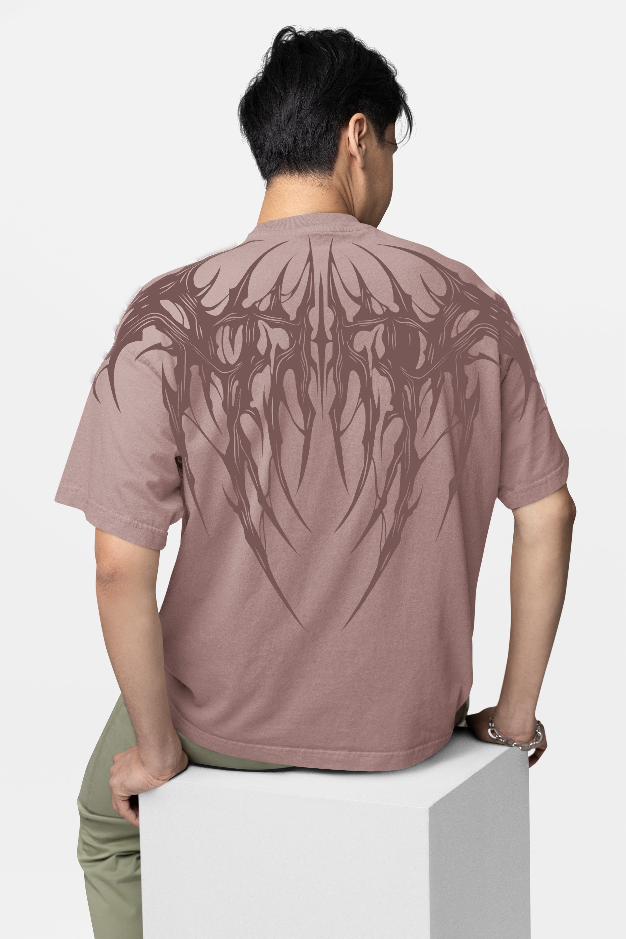 Oversized Tee – Tribal Spine Tee