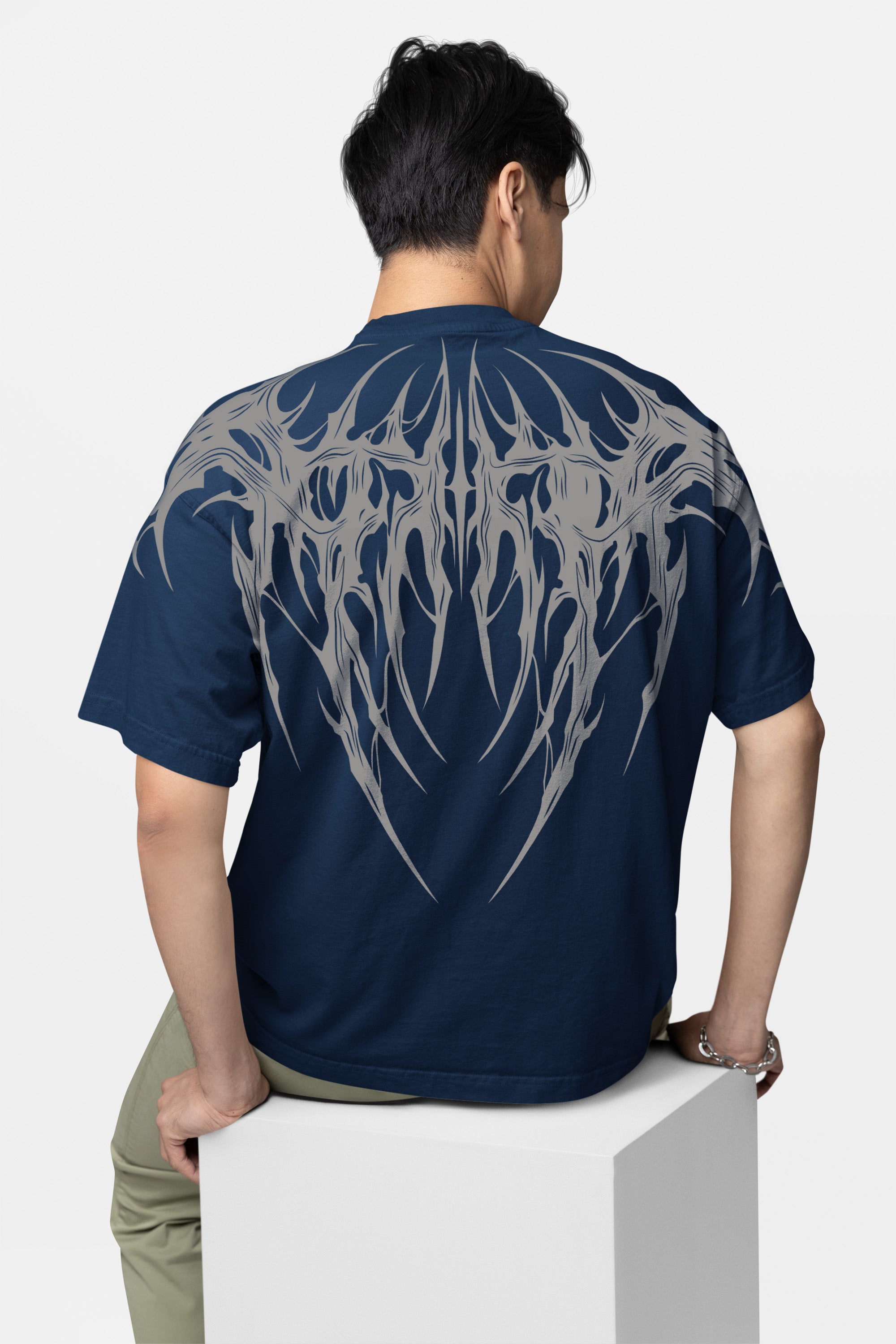 Oversized Tee – Tribal Spine Tee