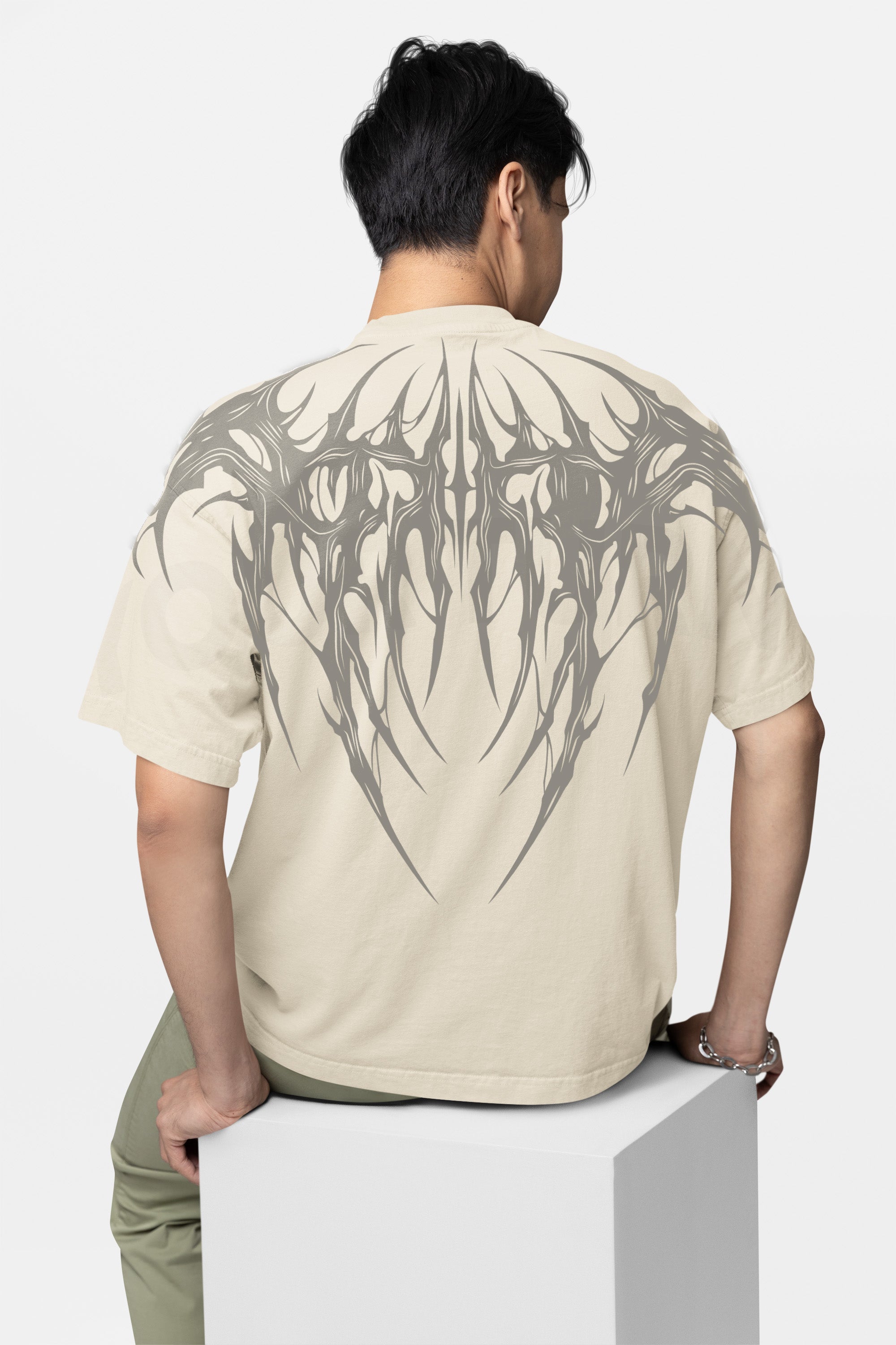 Oversized Tee – Tribal Spine Tee