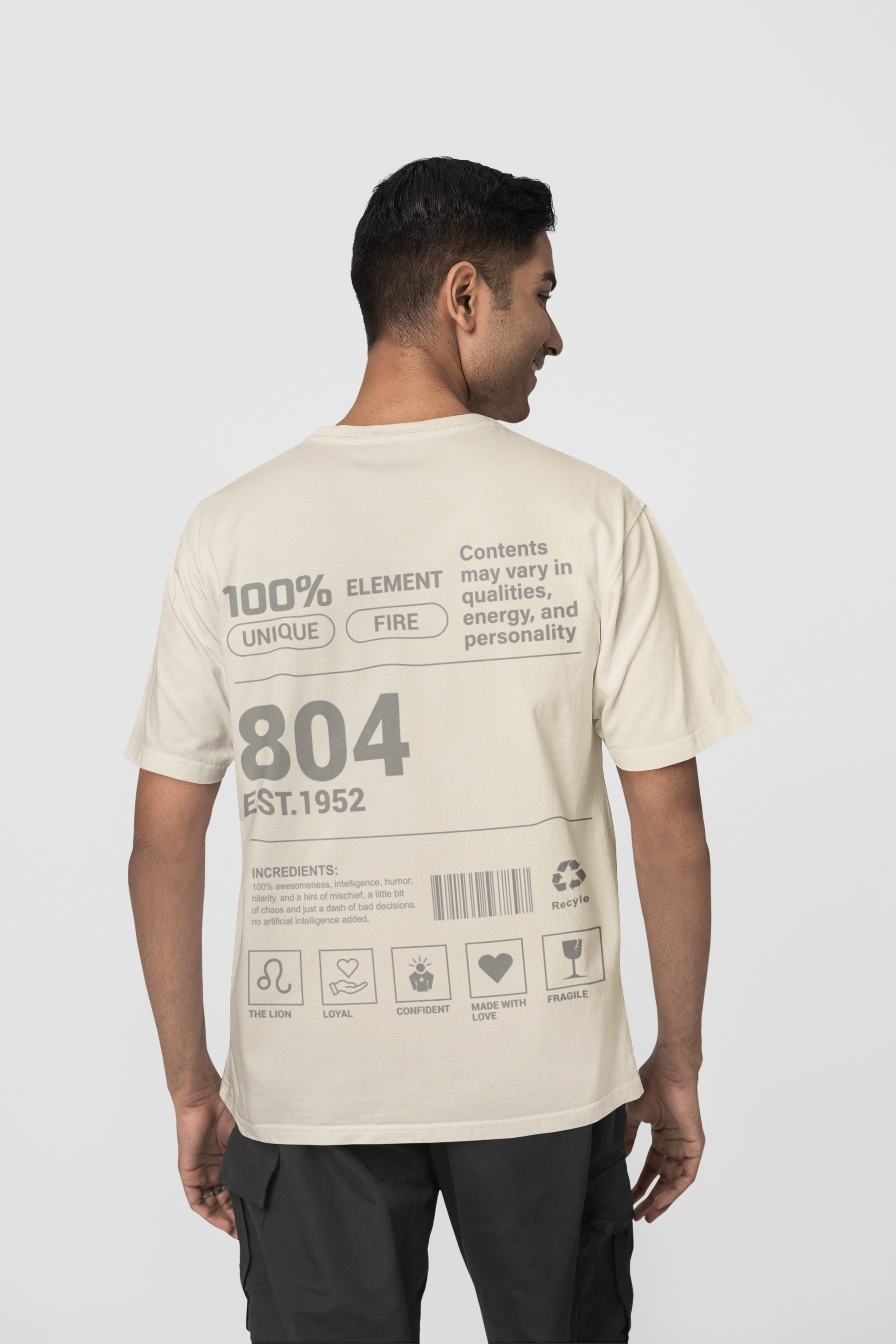804 over size Tee Men