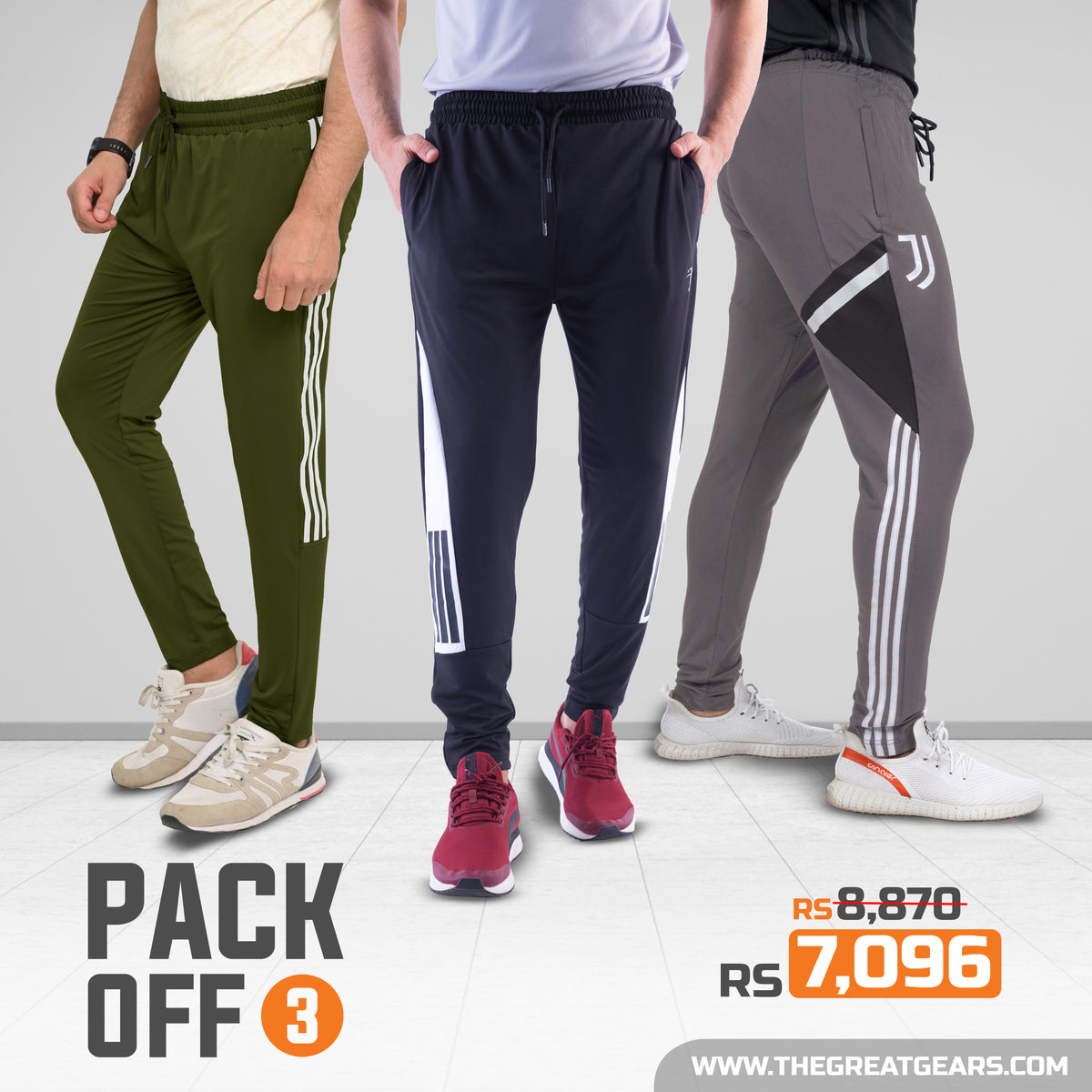 Trousers Bundle 02 -  Pack of 3